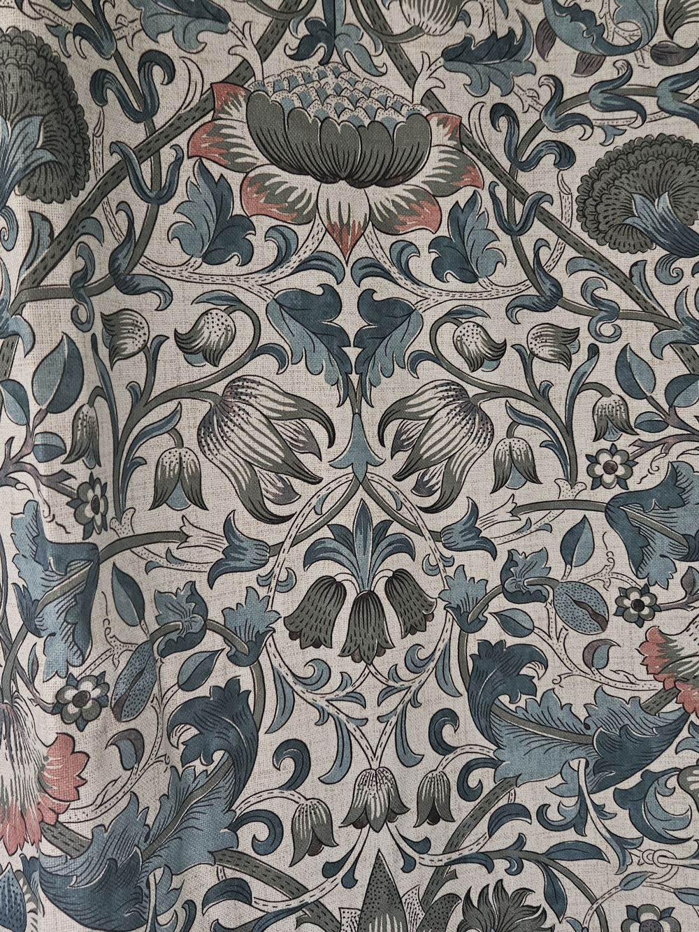 Gorgeous William Morris & Co 96x50 BLACKOUT Curtain Panels Set of 2